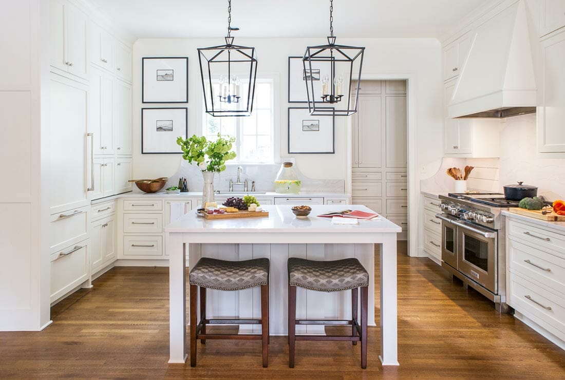 all white kitchen by one of the top memphis interior designers glennys bryant