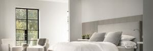 bright and airy modern mens bedroom interior design
