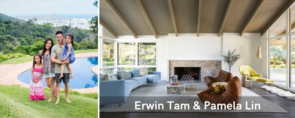 Beautiful modern living room by San Jose interior designers Erwin and Pamela