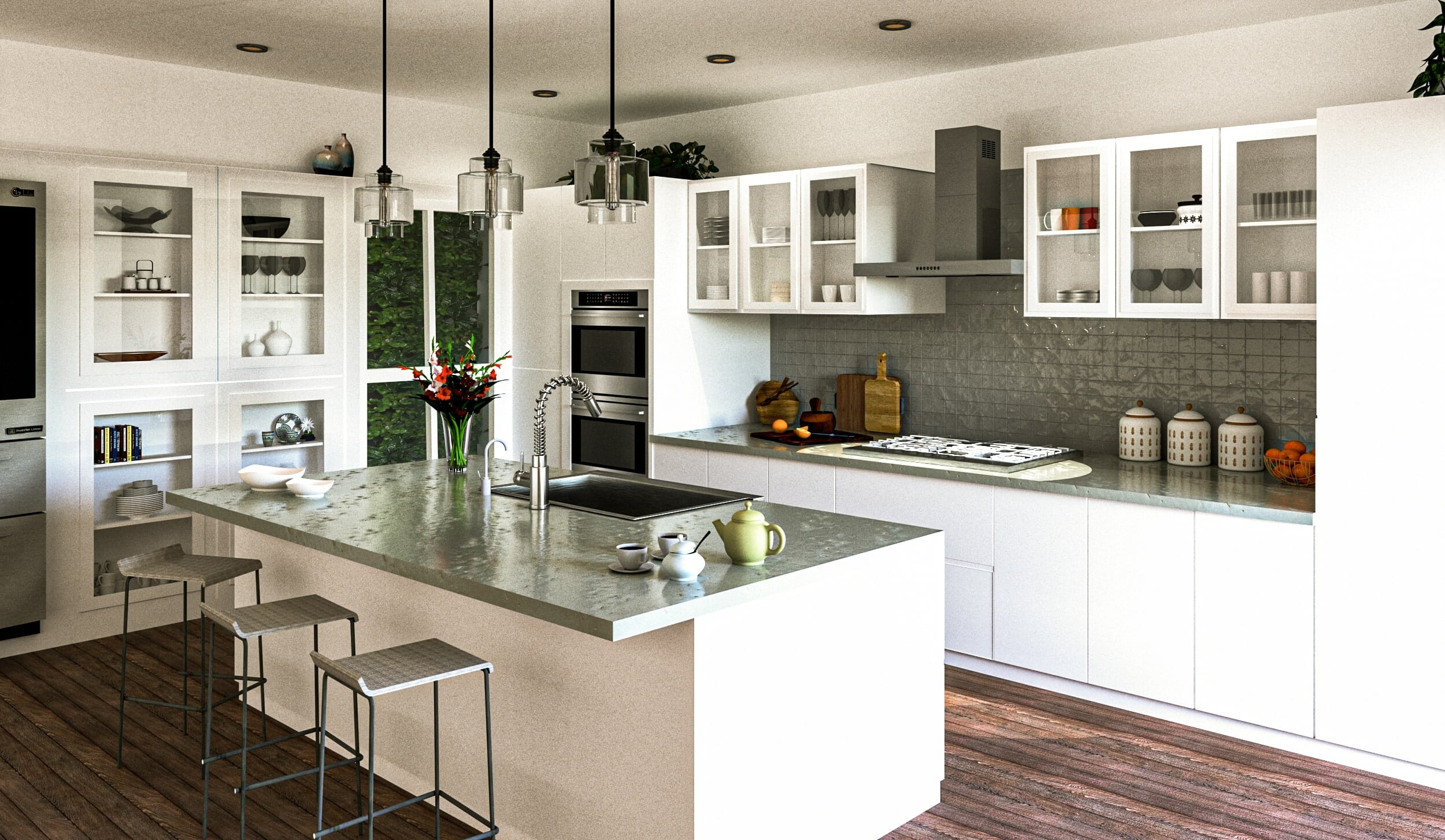 Contemporary kitchen by one of the top interior designers silicon valley - mini g