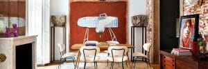 Electic home decor in an edgy dining room - Pufikhomes