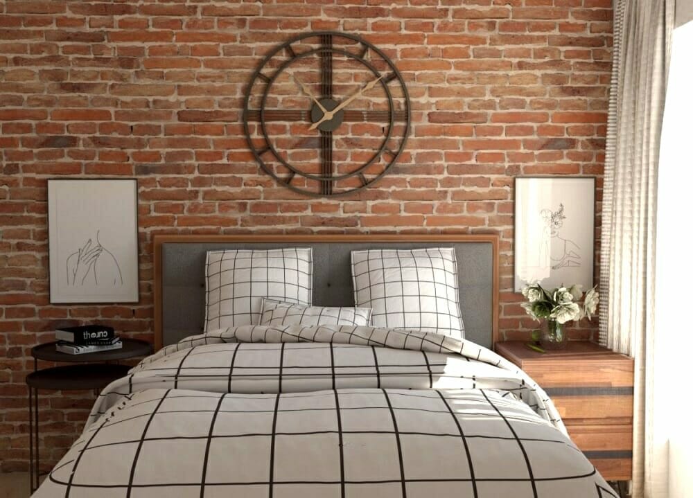 Industrial modern décor for a bedroom - Tijana Z