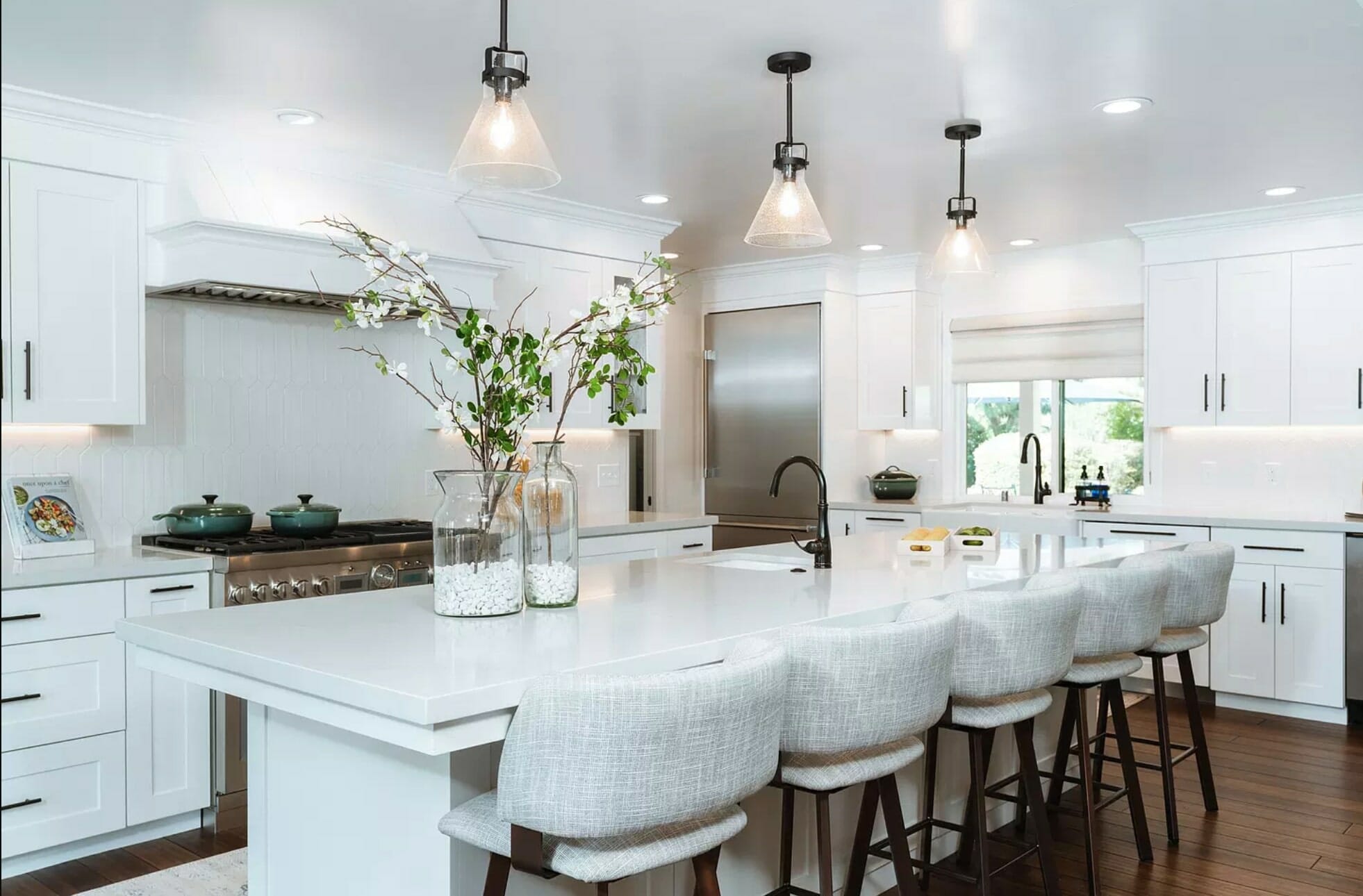 Modern farmhouse kitchen by local interior designers fresno ca