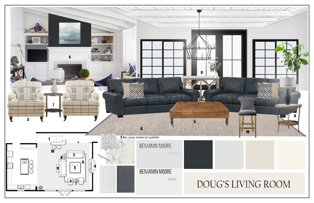 Preliminary proposal by Decorilla designer, Casey H.
