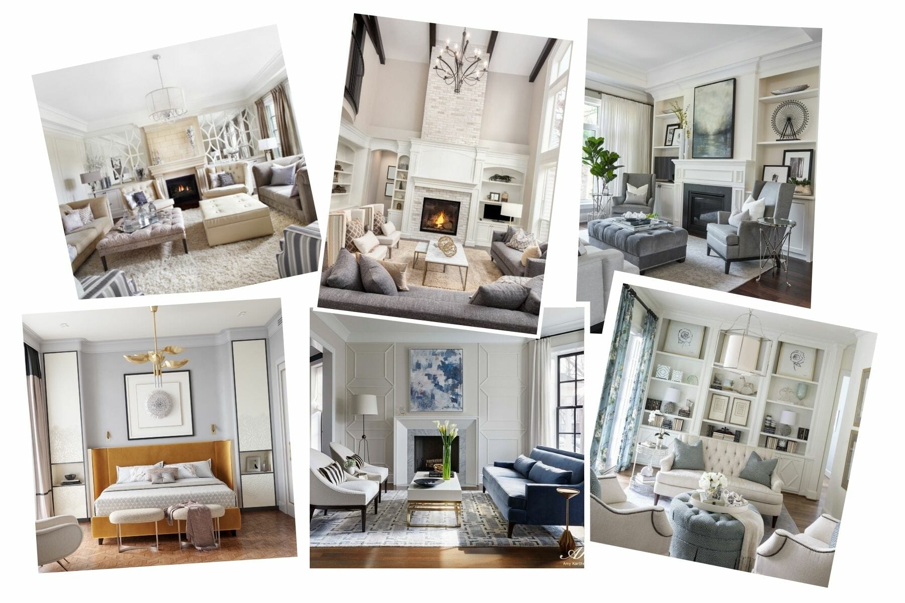 Transitional style home mood board