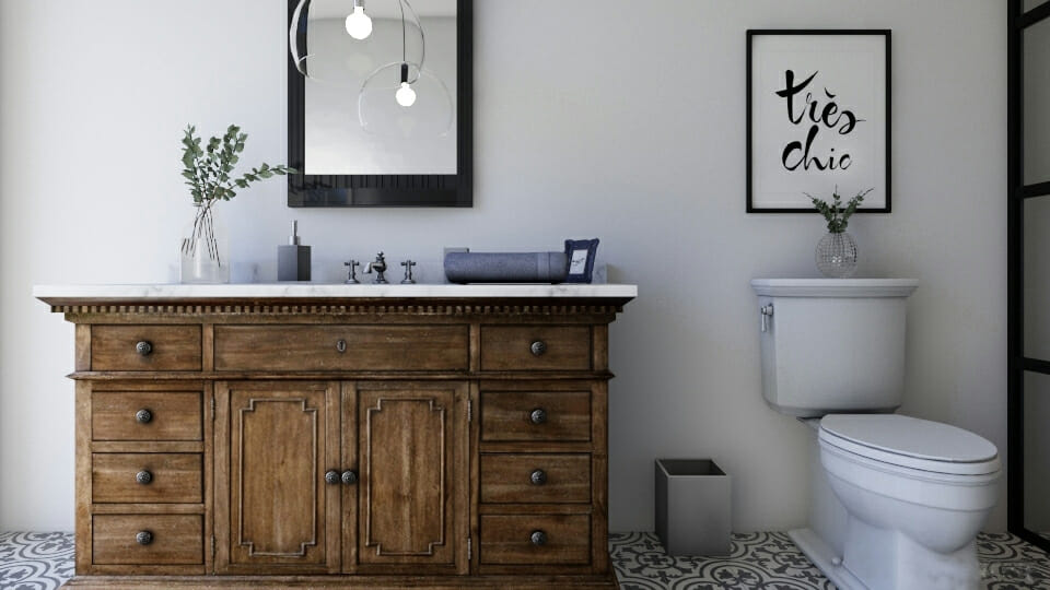 modern farmhouse bathroom decor