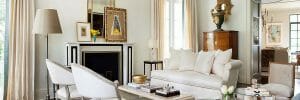 southern charm living room by top raleigh interior designers