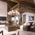 Classy Rustic home interior with exposed beams