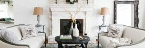 French country living room by online interior designer casey h