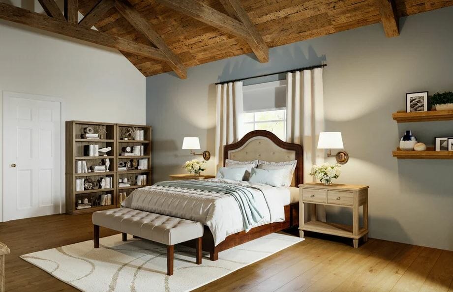 Stylish country style bedroom