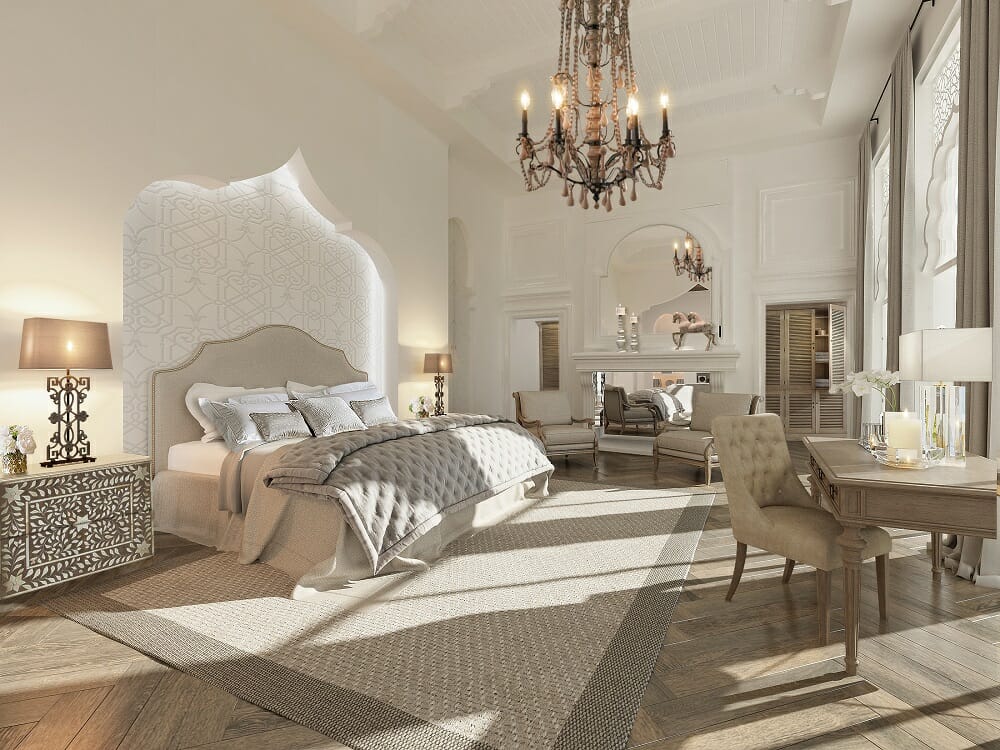 opulent hotel interior design with a chandelier - Nathalie I