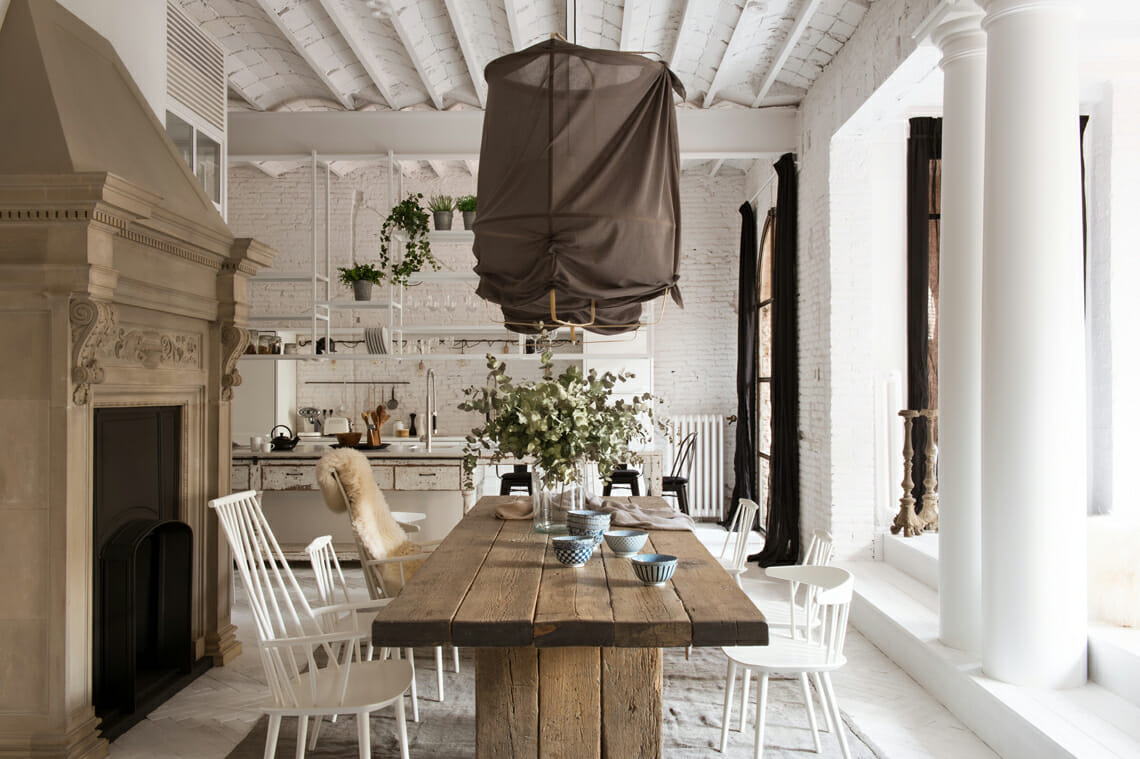 scandi rustic interior design - marta castellano