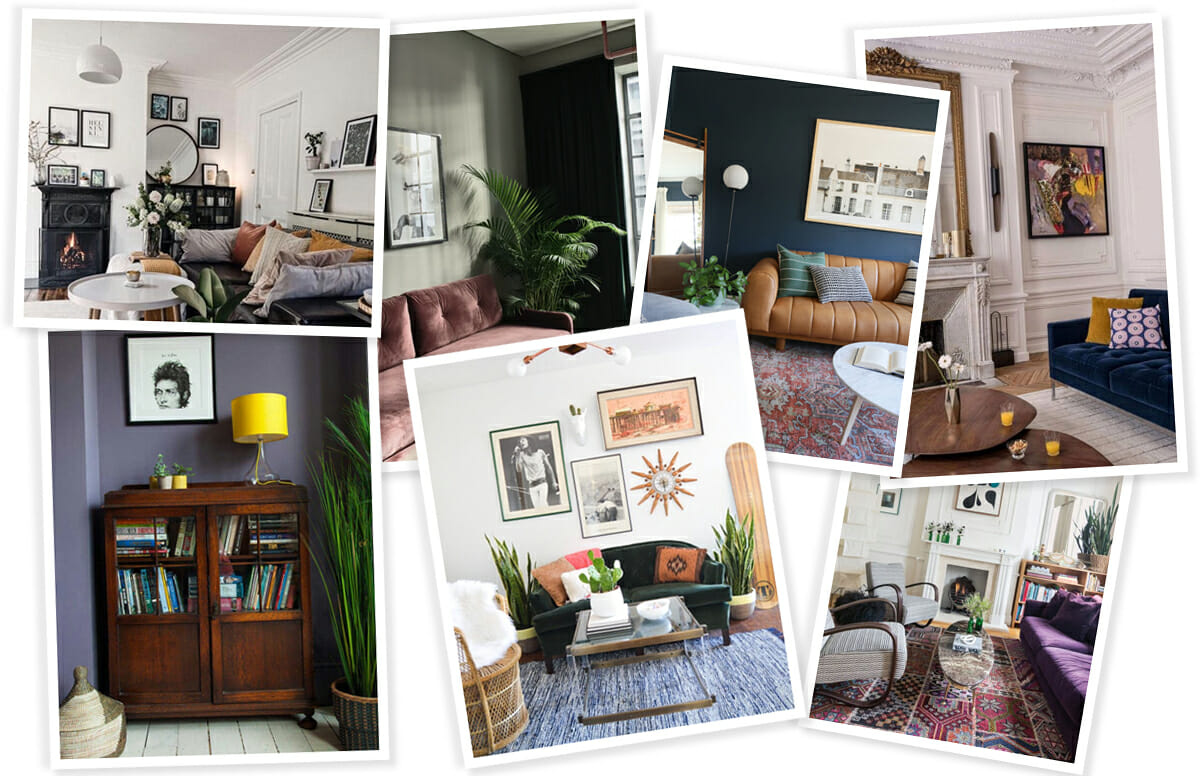 vintage eclectic living room inspiration