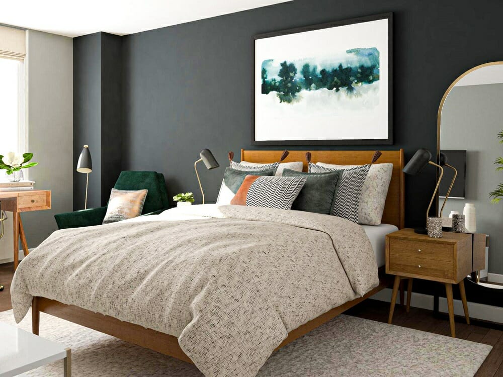 Bedroom by interior design website - Modsy