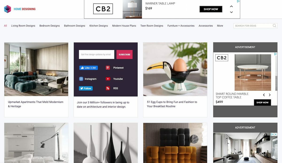 Interior design websites - home designing