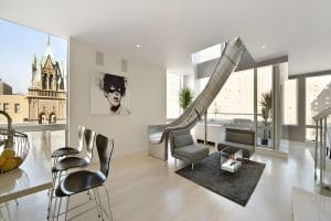 Modern industrial apartment interior by Decorilla designer, Joyce T.