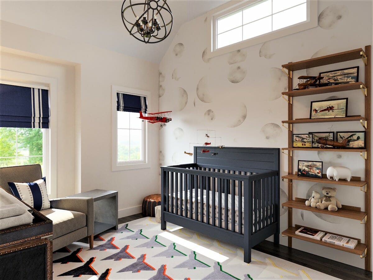 airplane nursery online interior design