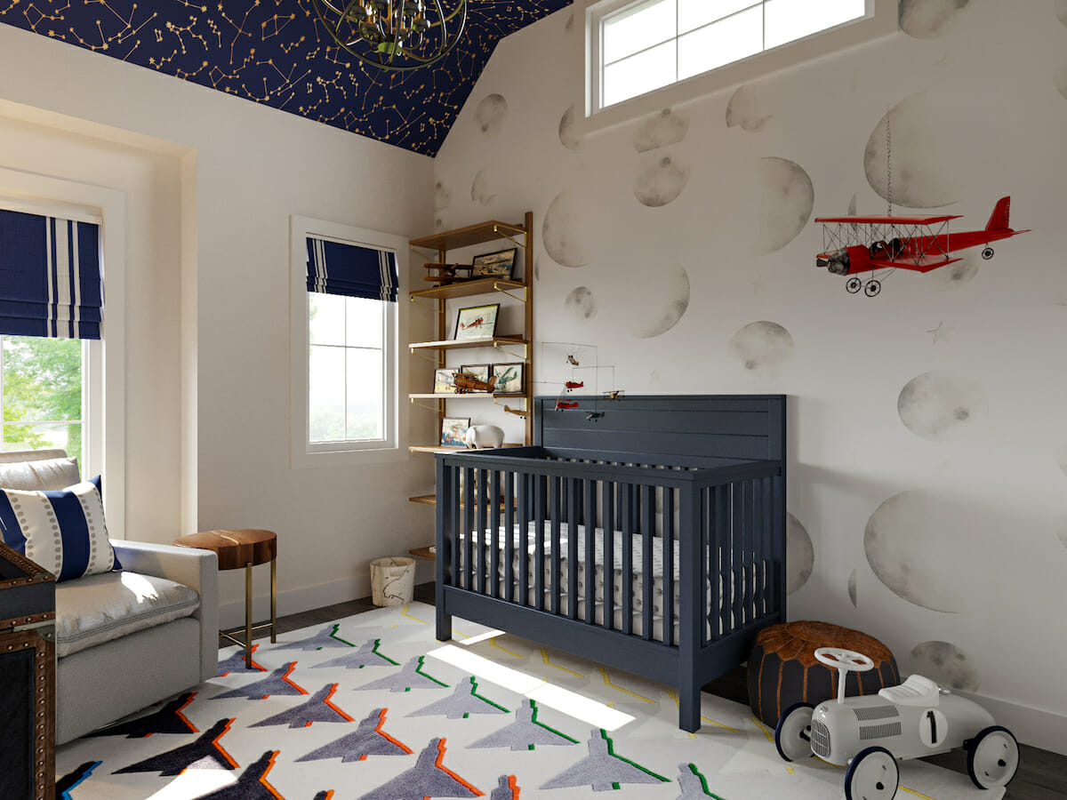 airplane themed nursery interior design