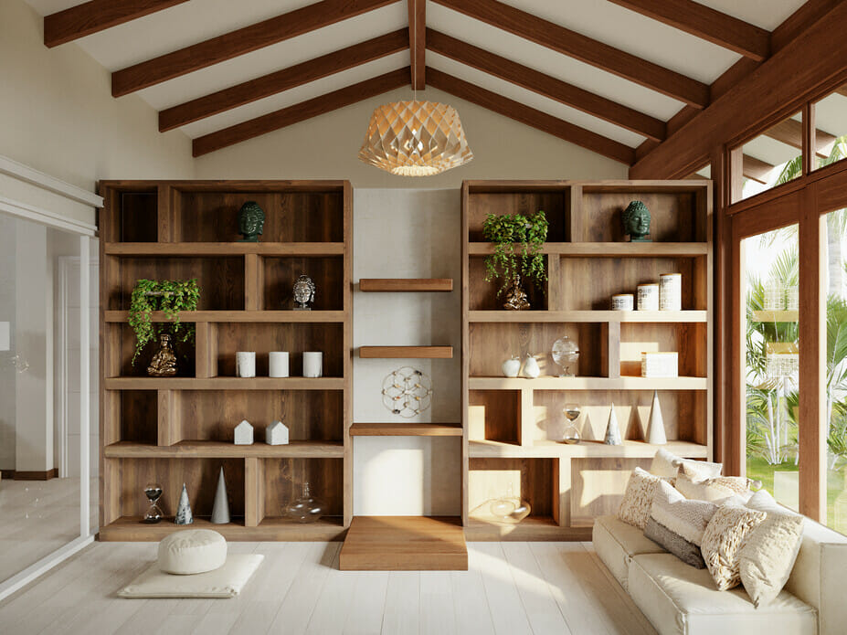 Shelving as a home office idea for him and her