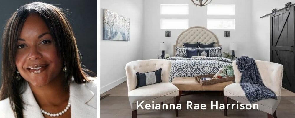 Sophisticated bedroom decor by one of the top Indianapolis interior designers, Keianna Rae Harrison