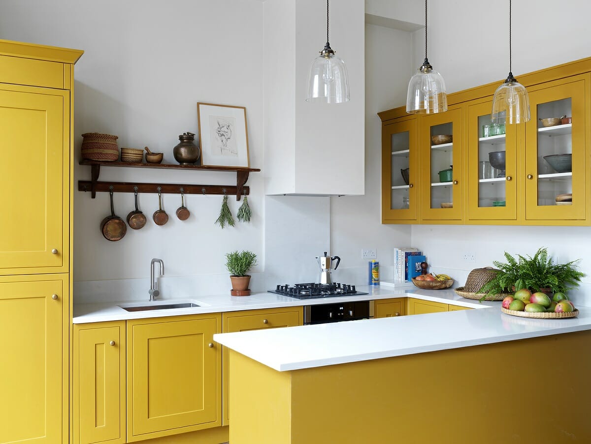 Yellow kitchen cabinet colors - Lonika Chande