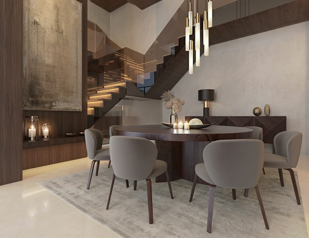 dining room by online interior decorator Nathalie Issa