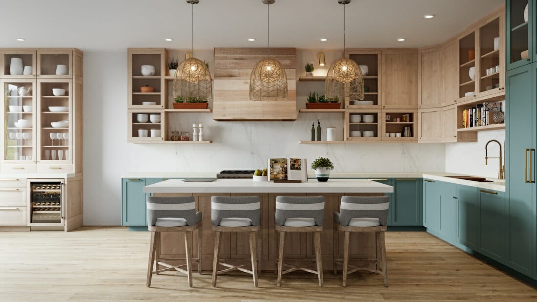 interior design color trends for a kitchen 2022