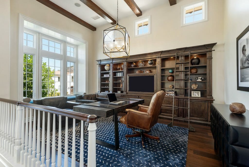 Traditional Home Office By Interior Design Firms Indianapolis Decorilla 1024x685 
