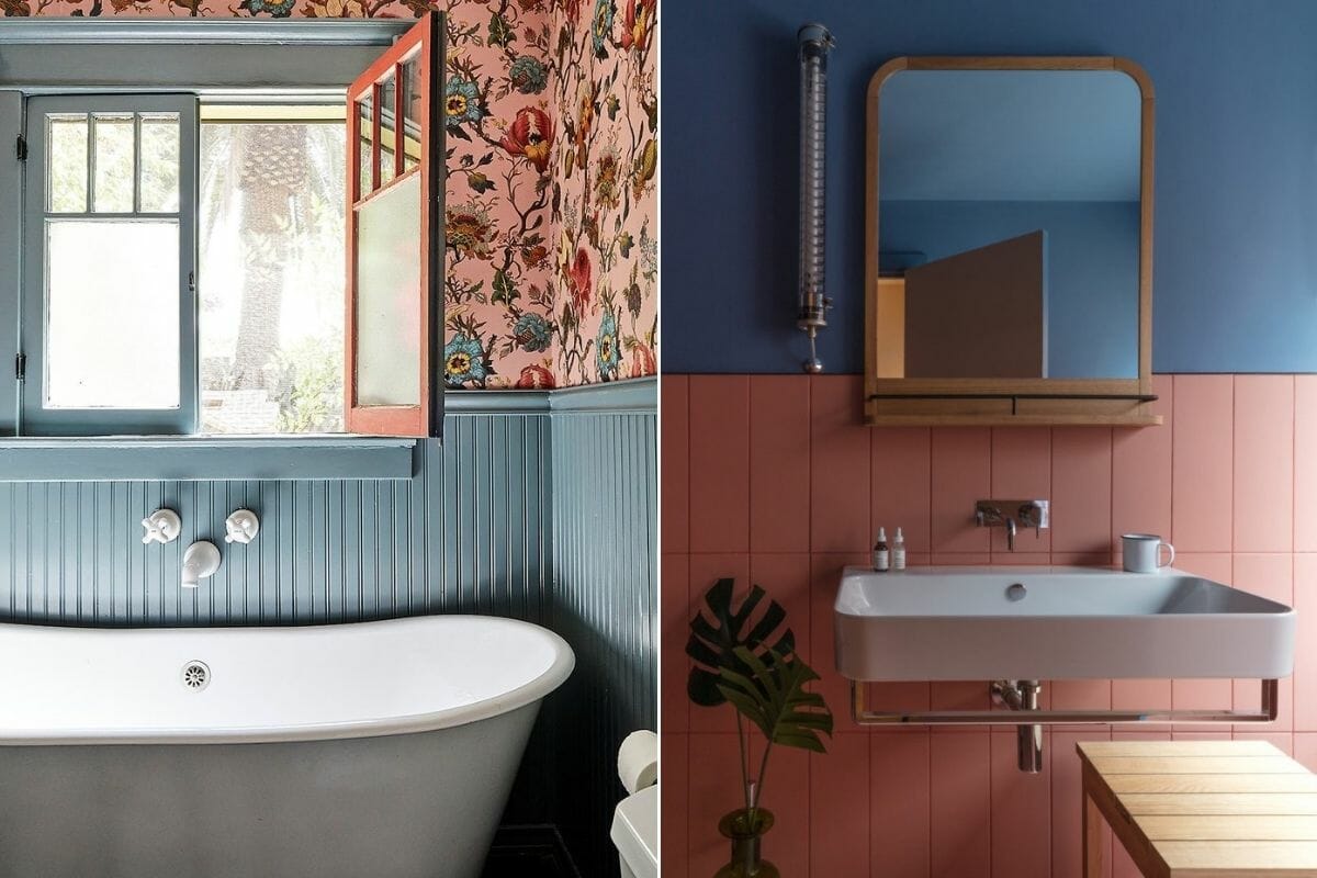 2022 bathroom color trends - Domino & Design Milk