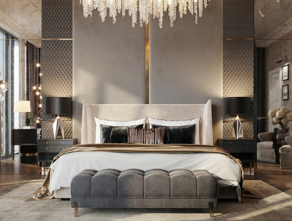 Glamorous bedroom ideas