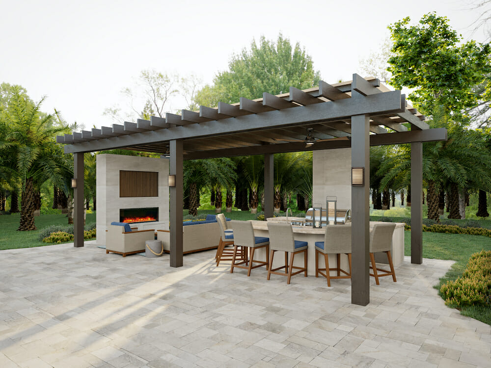 Luxury outdoor living by Decorilla designer, Wanda P