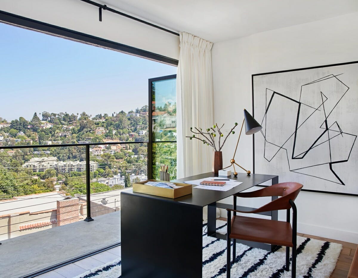 Masculine home office ideas - Bobby Berk