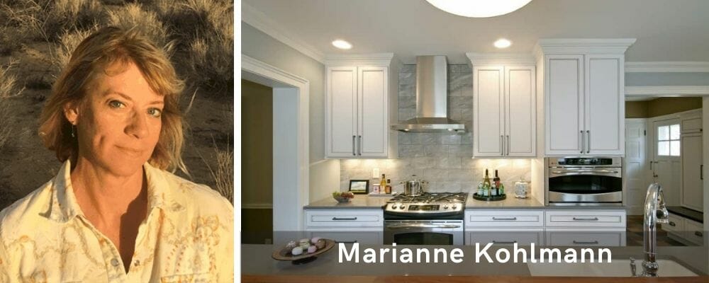 Minimal kitchen design by one of the top Milwaukee interior designers, Marianne Kohlmann