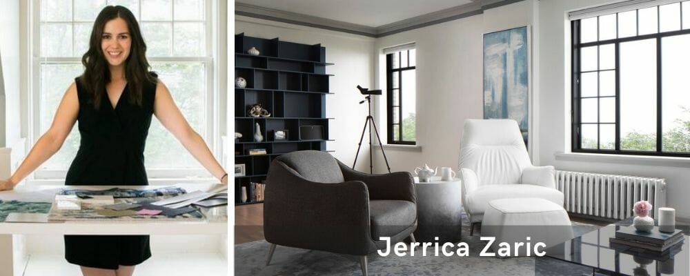 Minimal living room by one of the top Milwaukee interior designers, Jerrica Zaric