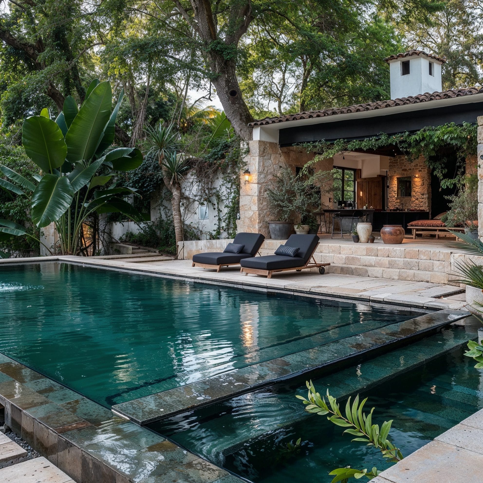 Before & After: Modern Pergola Design for a Poolside Patio