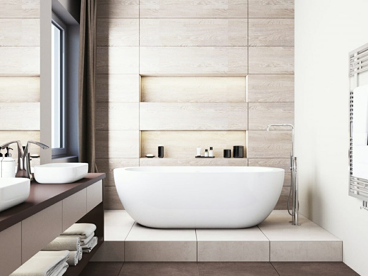 Relaxing design by bathroom interior designer Kate S