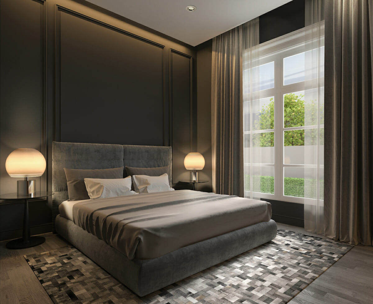 Soft Gray masculine bedroom ideas