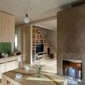 contemporary storage solutions under the stairs and floor to ceiling cabinets