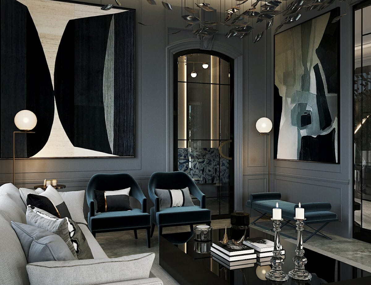 glamorous room decor - Nathalie Issa