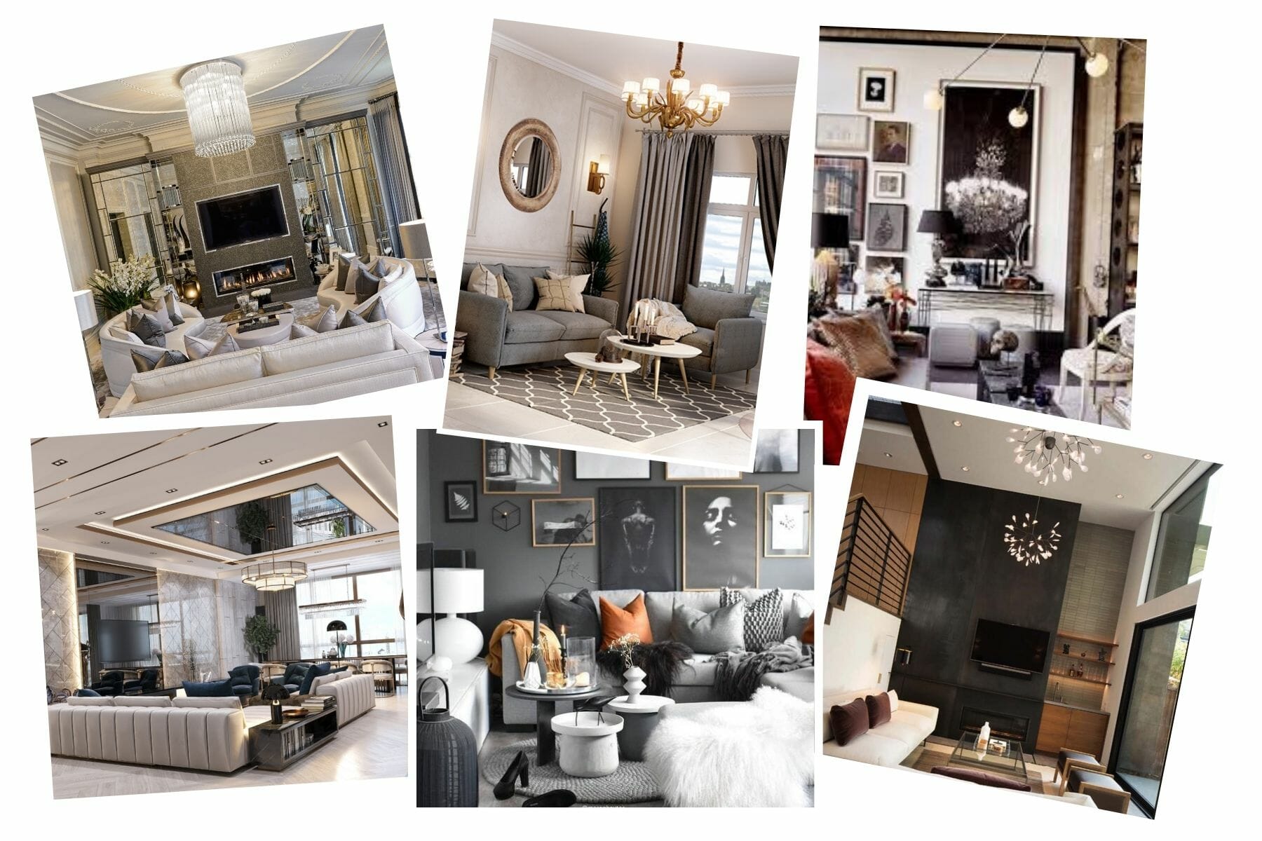 Glam living room ideas and inspiration board