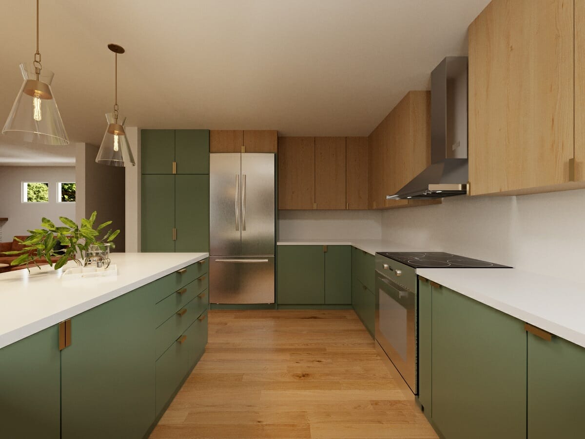 Green kitchen cabinet colors 2022 - Wanda P