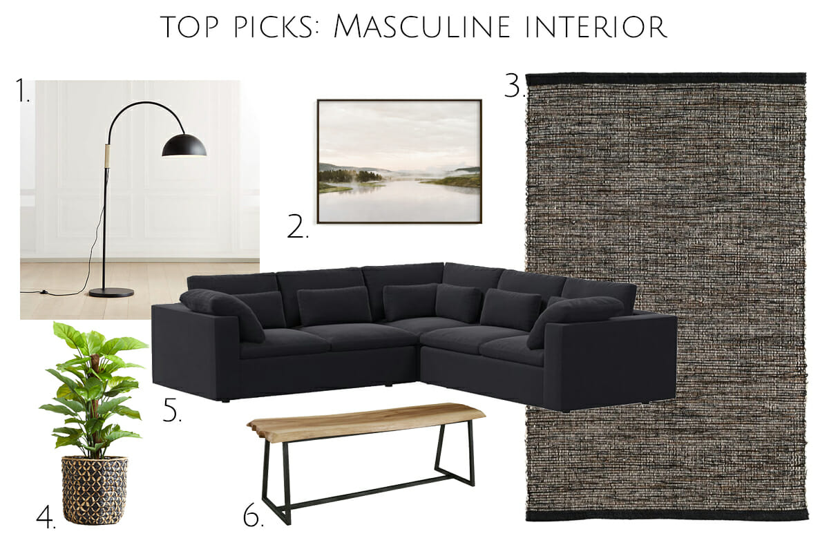 Masculine interior design top picks