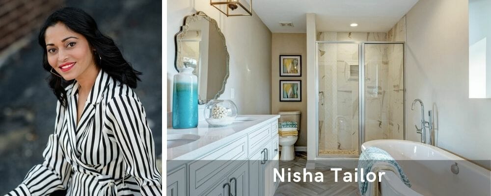 Modern bathroom by interior decorator St. Louis, Nisha