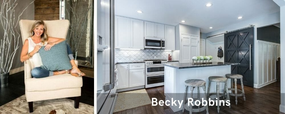Modern kitchen decor by one of the top St. Louis interior designers, Becky Robins