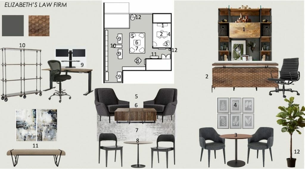 Moodboard For A Lawfirm By Decorilla Office Interior Design Services 1024x569 