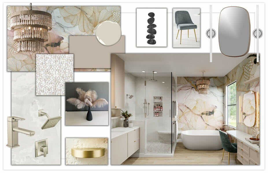 Moodboard for online design which makes great housewarming presents