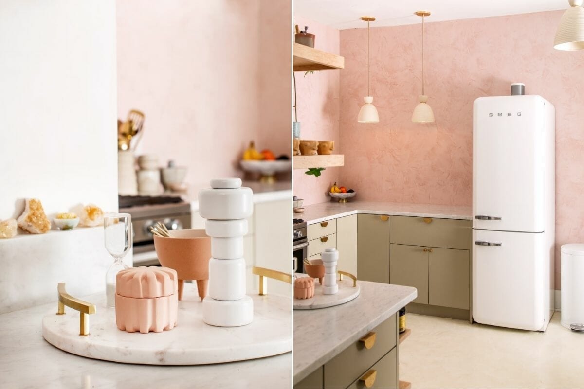 Pink kitchen colors 2022 - Domino