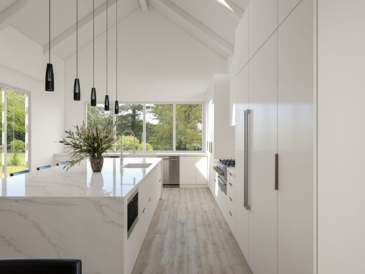 White kitchen remodel ideas 2022 - Wanda P.