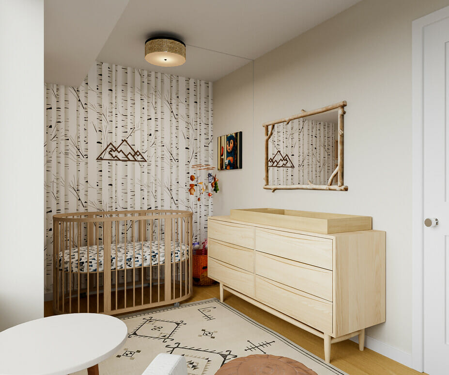 Woodland animal nursery decor by Decorilla designer