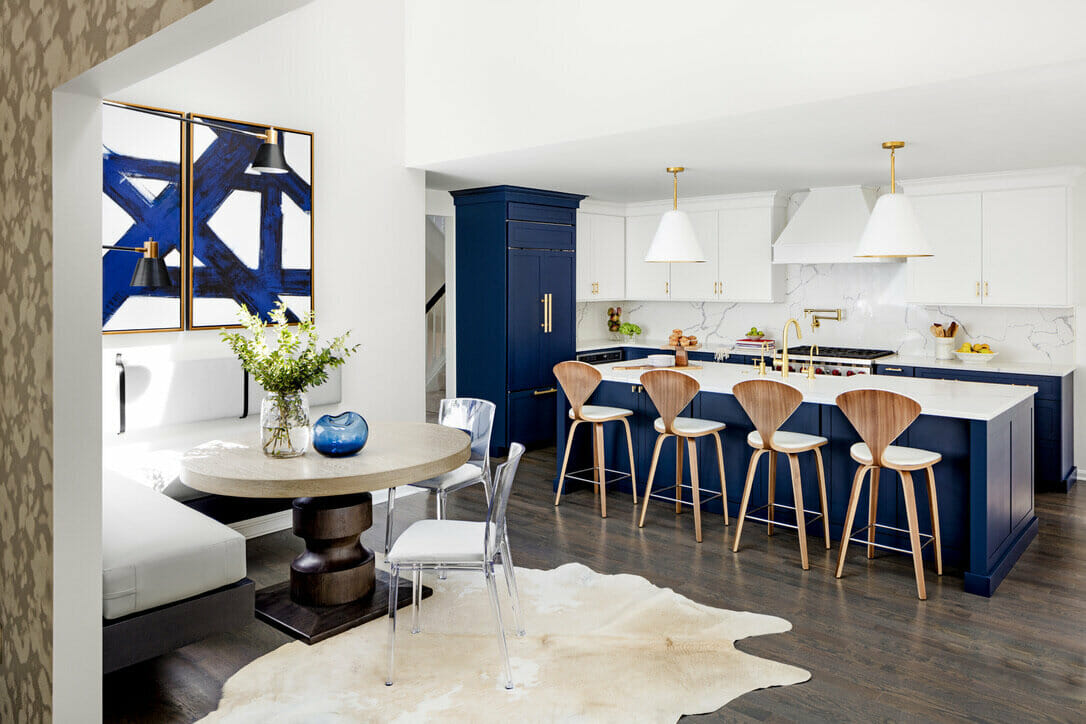 Chic kitchen by one of the top Baltimore interior design firms